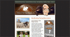 Desktop Screenshot of dokkensoakridgekennels.com